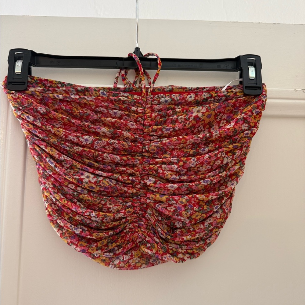Floral Ruched Top